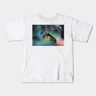 Cairns Birdwing With Eggs Kids T-Shirt